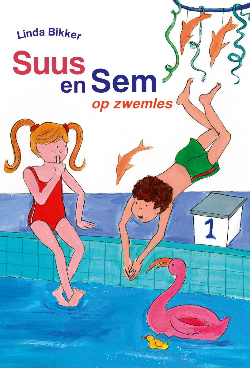 Suus en Sem op zwemles